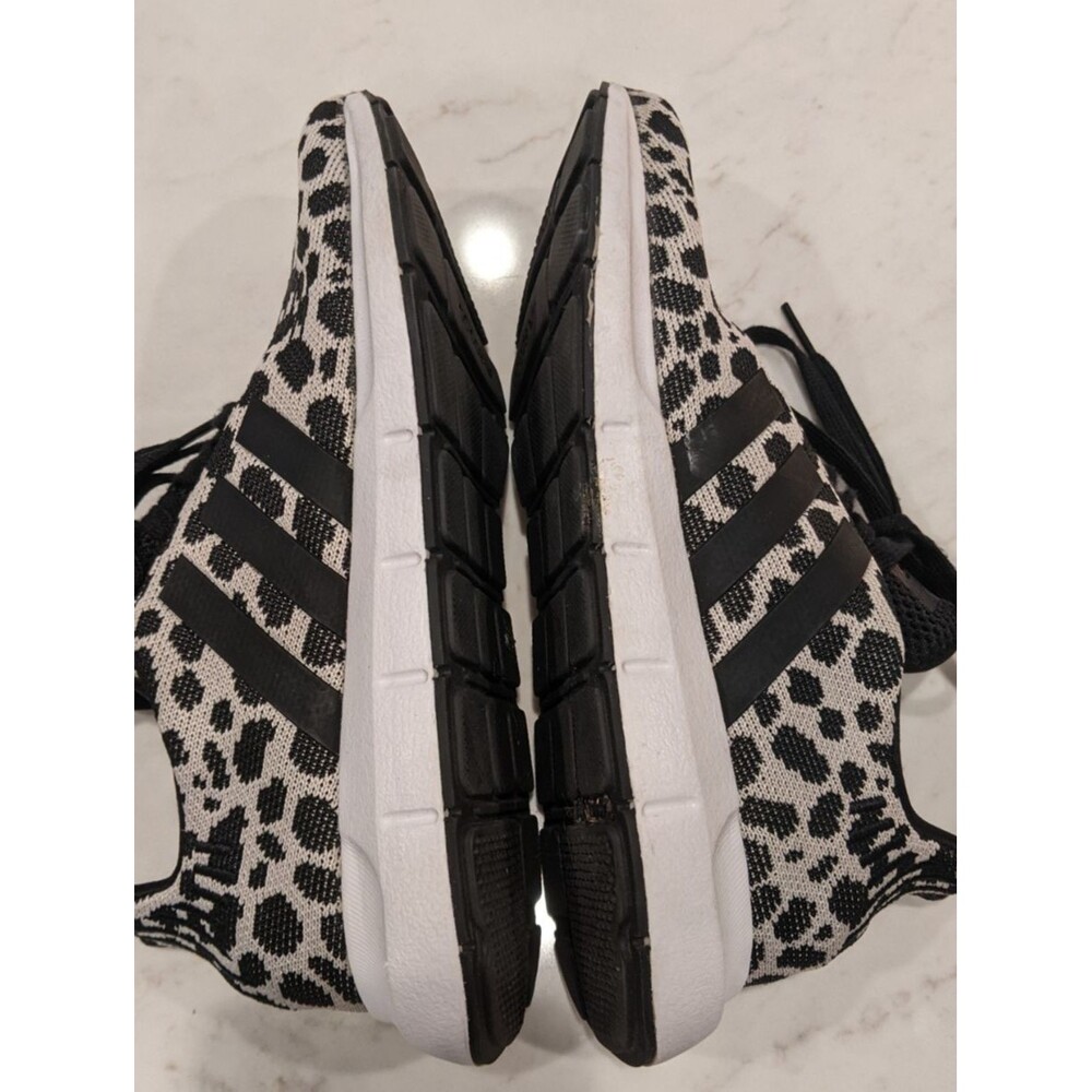 Women's ADIDAS Originals Swift Run Cheetah Leopard Knit Upper Sneakers 7.5 - Picture 8 of 9